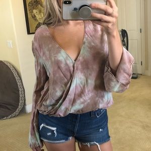 Blue Life Tie Dye Top